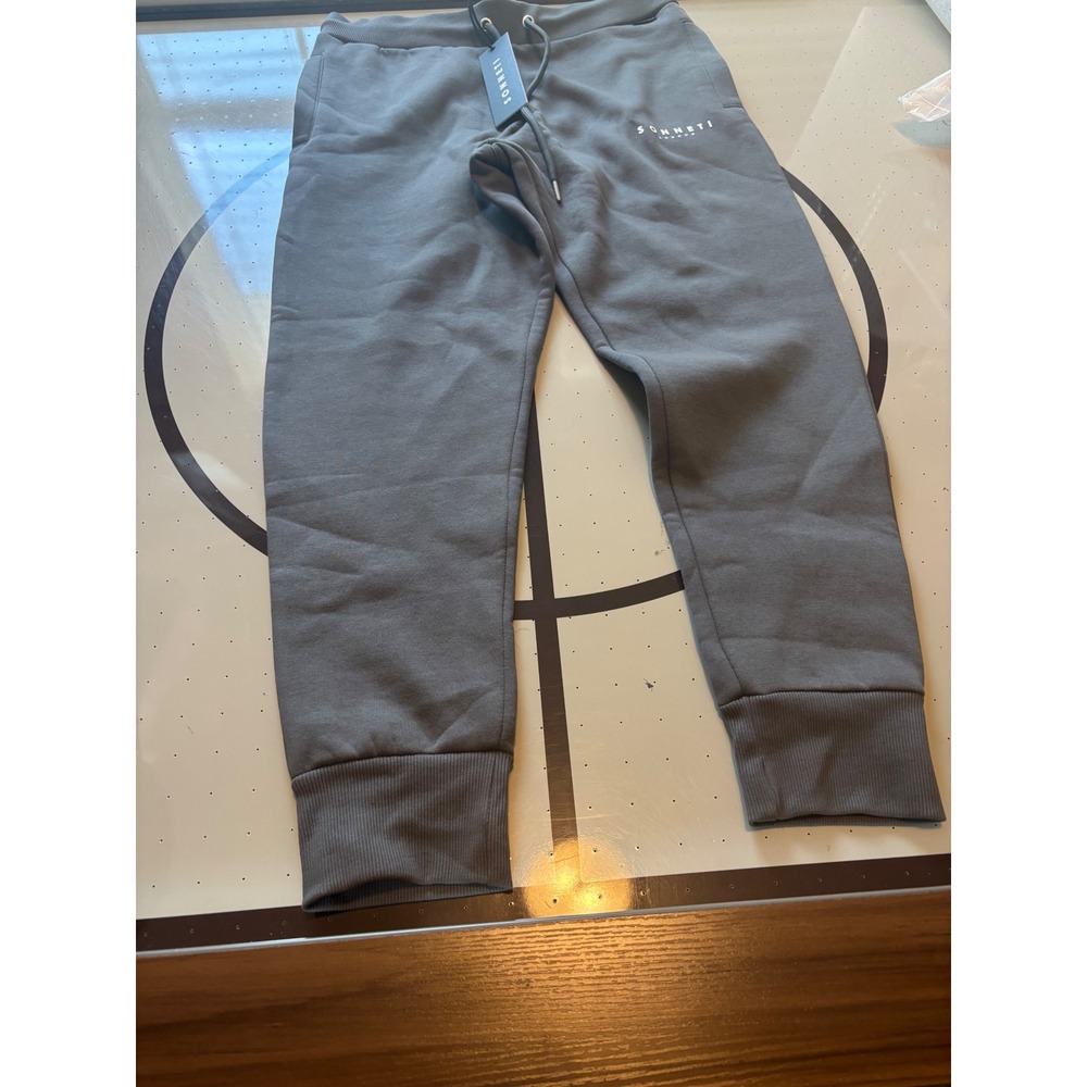 Sonneti London Mens Joggers Grey Fleece Sweatpants Size Medium SMN12523 NWT